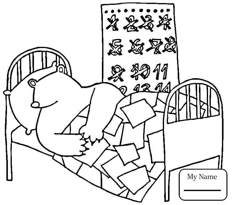 765x674 Hibernating Bear Coloring Page Shippa.co