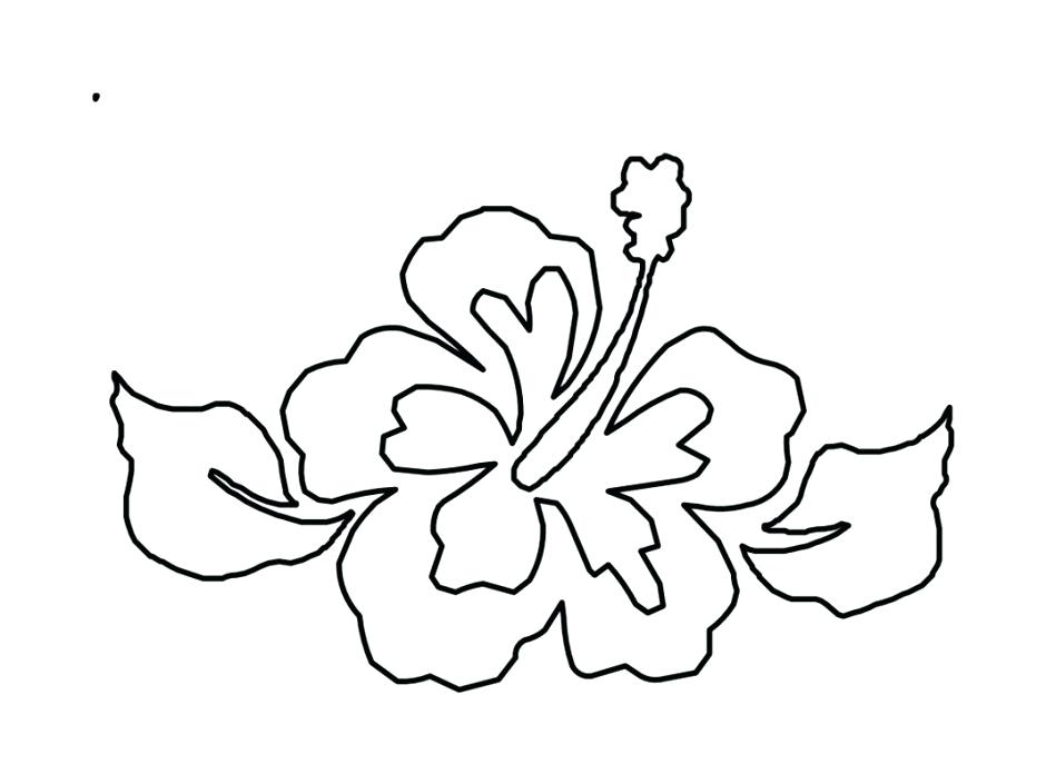 940x705 Hibiscus Flower Coloring Pages Hibiscus Flower Coloring Pages