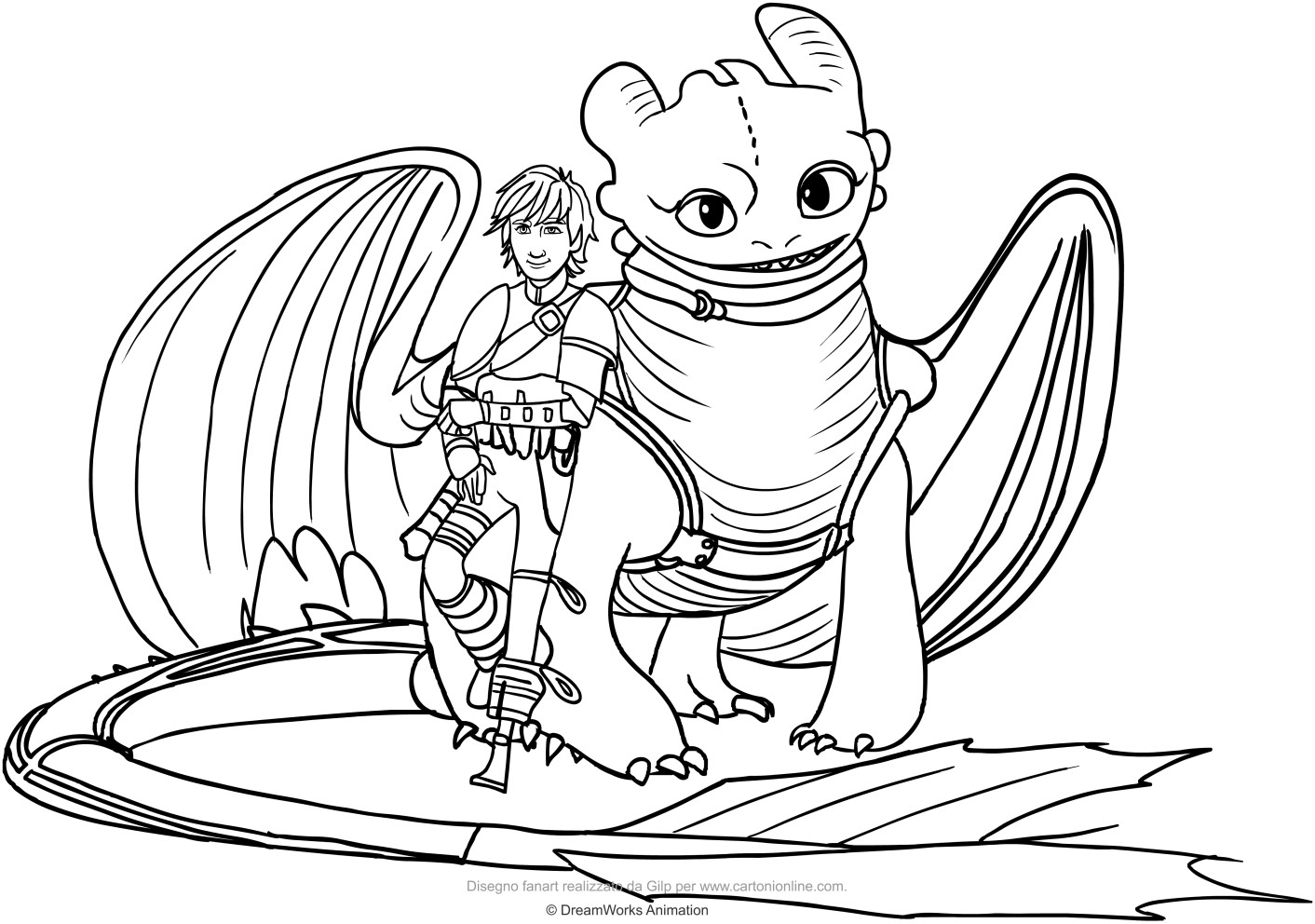 1412x992 Hiccup Coloring Pages