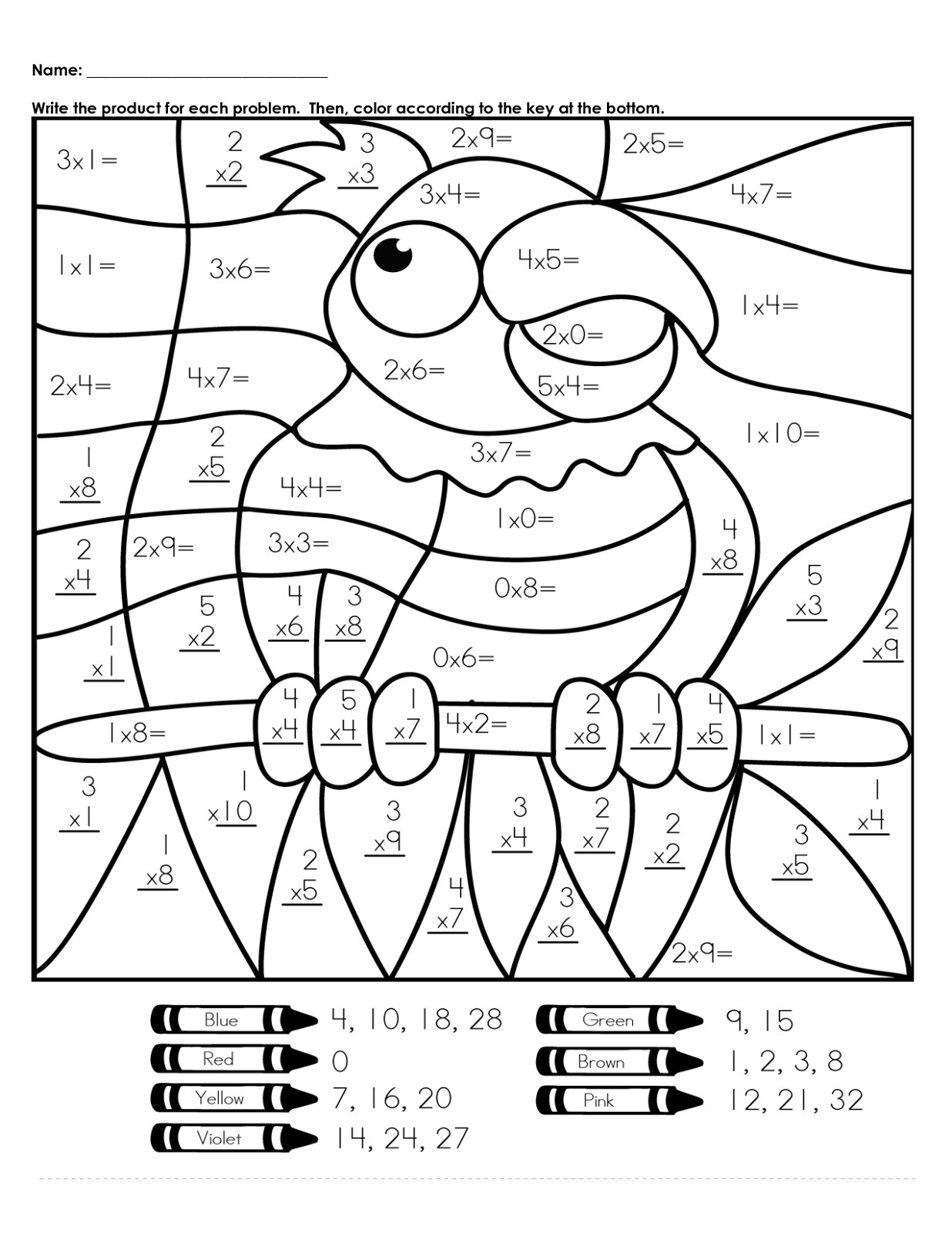 1236x1600 Hidden Picture Color By Number Activity Shelter Math Worksheets