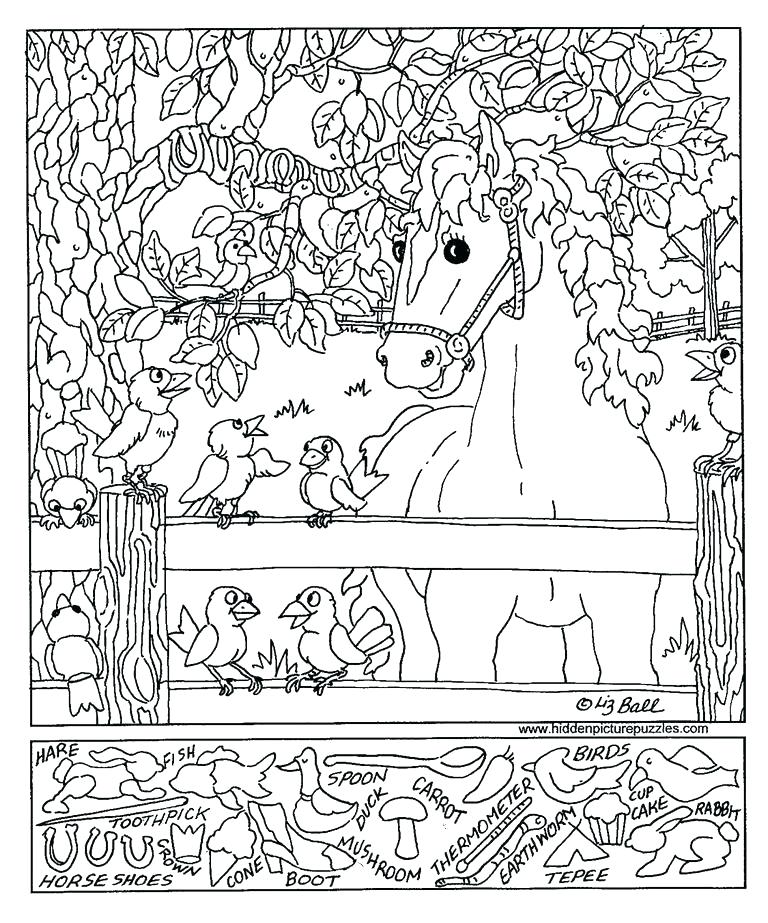 768x923 Hidden Picture Coloring Pages Adult Find Hidden Picture Coloring