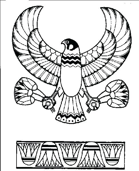 488x600 Hieroglyphics Coloring Pages Coloring Collection