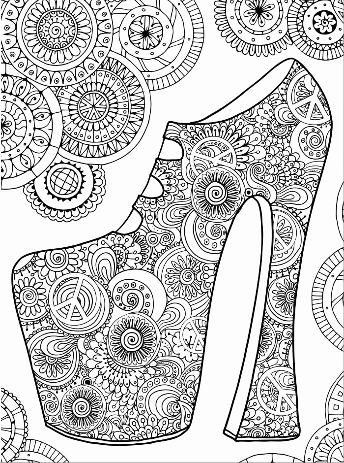 700x940 High Heel Coloring Page Pictures Hippy High Heels Coloring Page