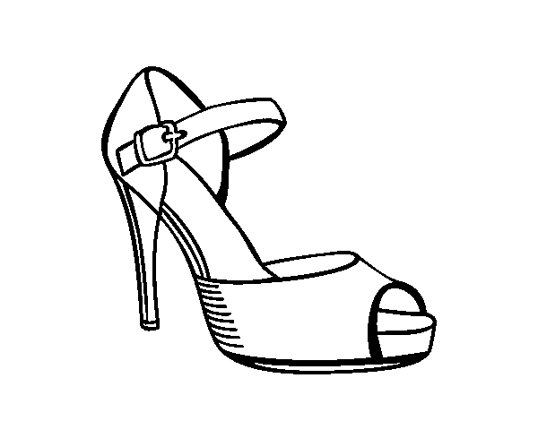 600x470 High Heel Shoes Coloring Pages Httptwistynoodlecomhigh Heels