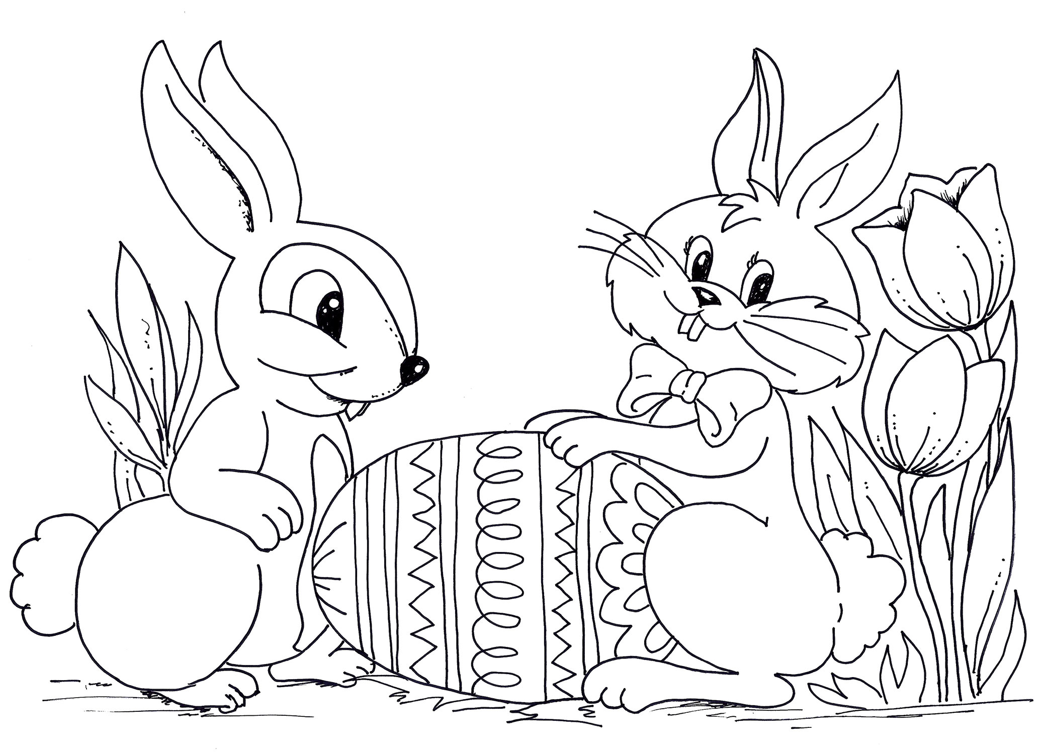 2066x1500 Coloring Pages Easter Rabbit Best Of Bunny To Print Tags