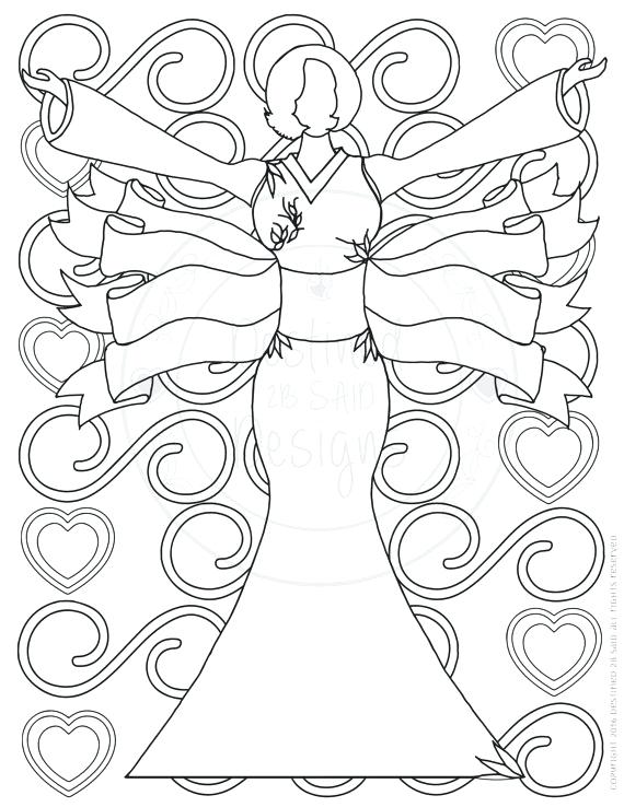 570x738 Double Heart Coloring Pages Valentine Adult Coloring Page By Click