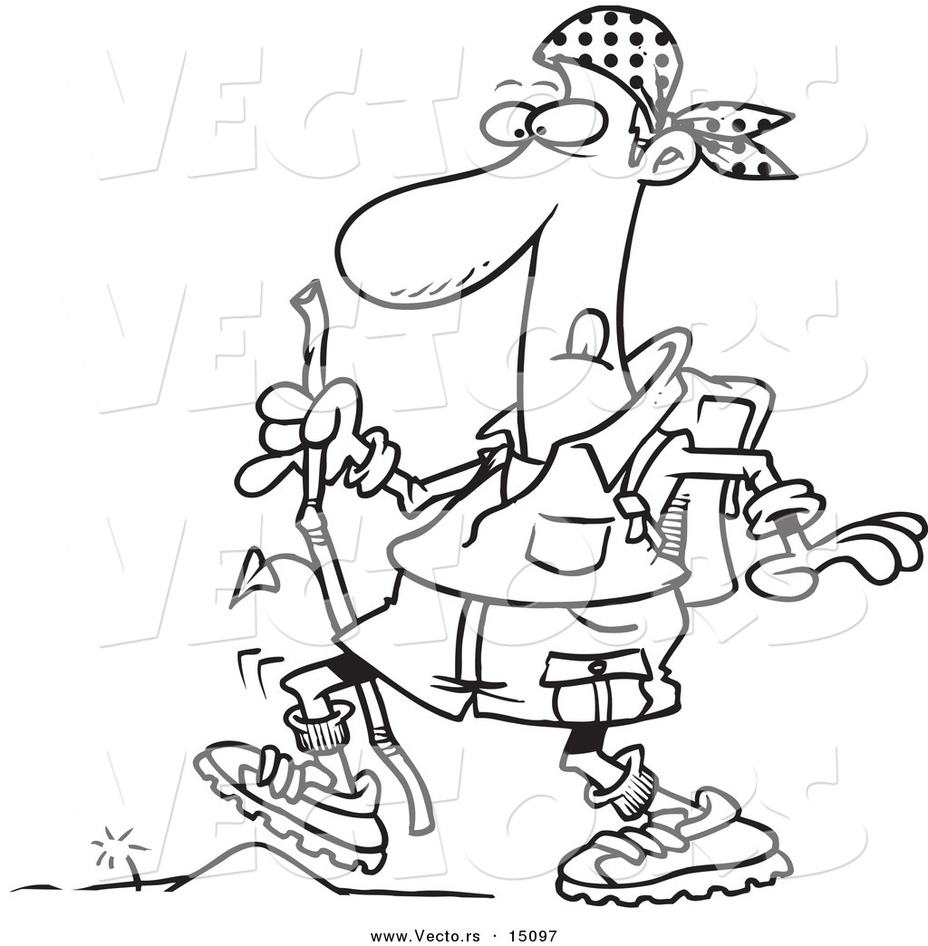1024x1044 Hiking Boots Coloring Pages Free Vector Of Happy Cartoon Man