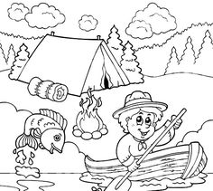 236x211 Summer Fun. Hiking With Reader Bee And Friends. Free Coloring Page