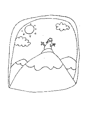 300x388 Snowman In The Hill Coloring P