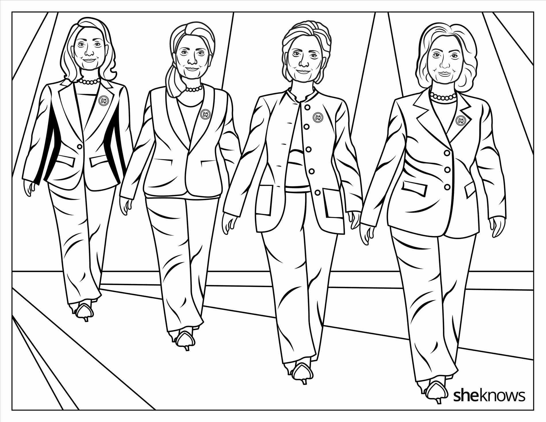 1899x1468 Hillary Clinton Coloring Pages Web Fair Page Acpra