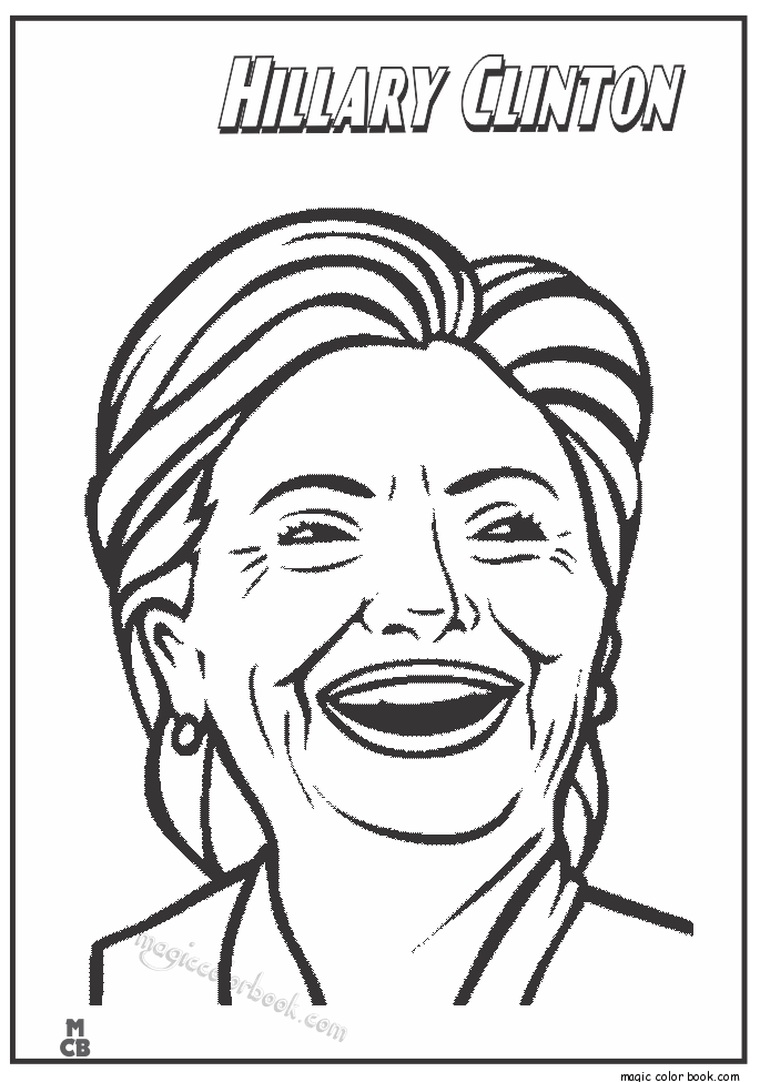 685x975 Bill Clinton Coloring Page