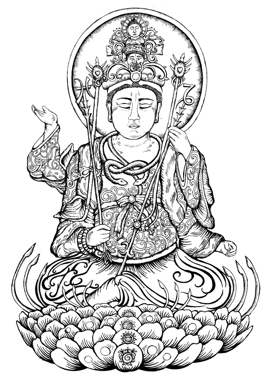 1106x1600 Hindu Coloring Pages Wagashiya