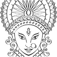 200x200 Hinduism Coloring Pages Surfnetkids