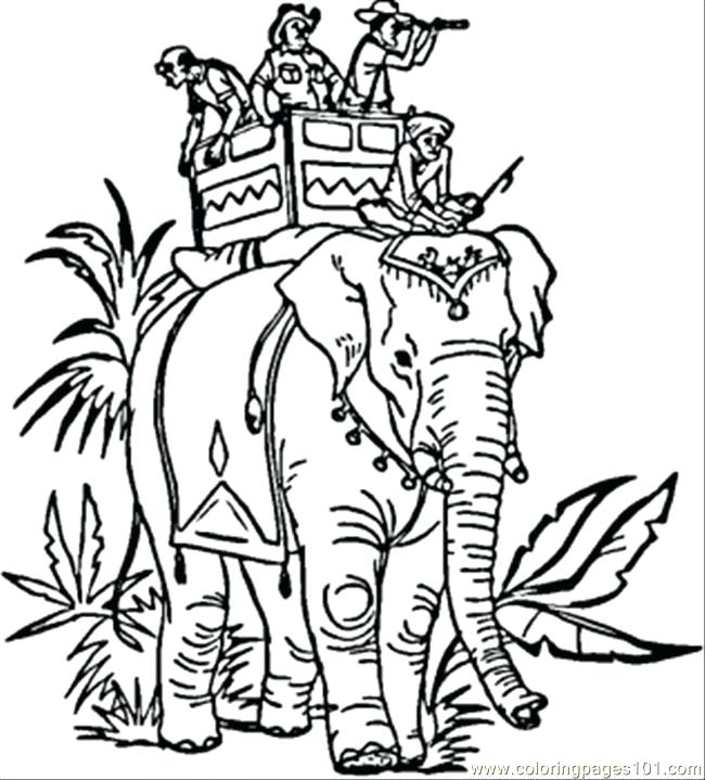 650x719 India Coloring Page Colouring Pages N Elephant Coloring Page Free
