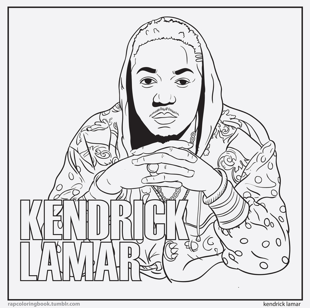625x621 7 Delightful Pages From A Rap Coloring Book