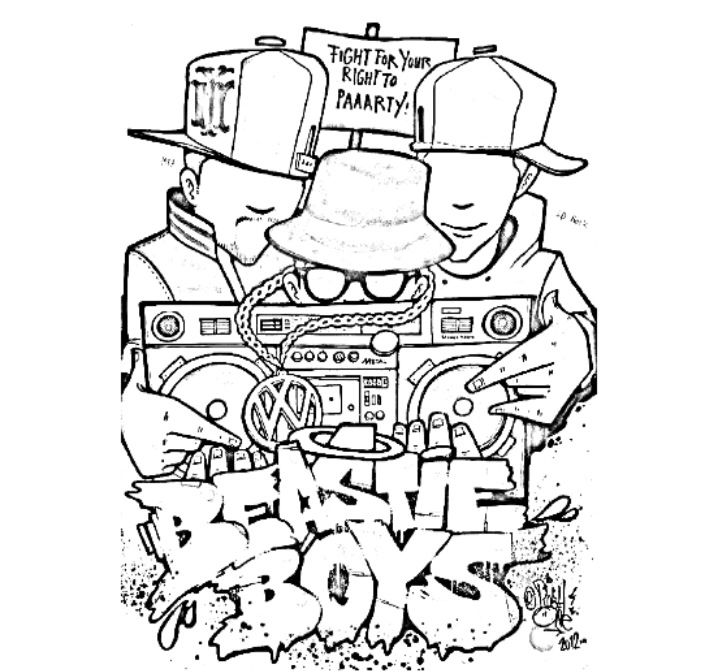 718x672 Hip Hop Coloring Pages 438140