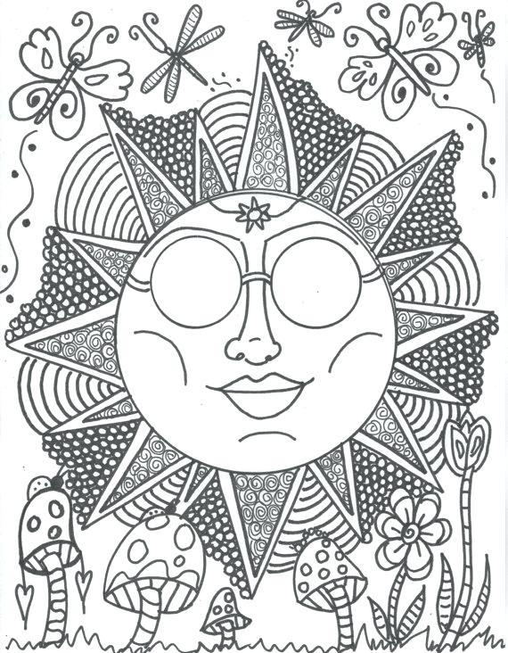 570x732 Hippie Coloring Pages Elegant Hippie Coloring Pages In Picture