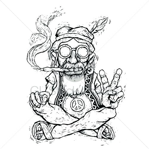 500x500 Hippie Coloring Pages Hippie Coloring Pages Hippie Coloring Hippie