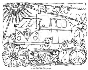 340x270 Vw Van Coloring Page 4.jpg Arts And Crafts