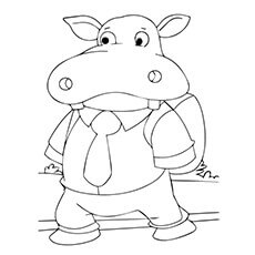 Hippo Coloring Pages