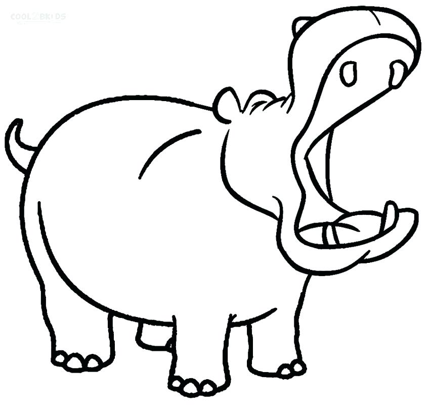 850x809 Hippo Pictures To Color Color Pages Hippo Baby Hippo Coloring