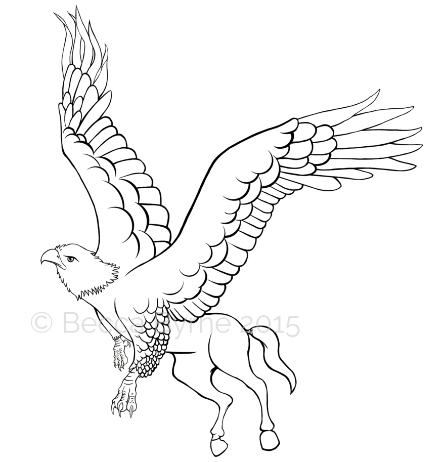 876x913 Hippogriff Coloring Pages Free Coloring For Kids 2018