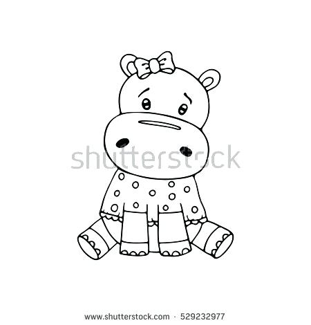 450x470 Coloring Page Hippo Free Hippo Coloring Pages Harry Potter