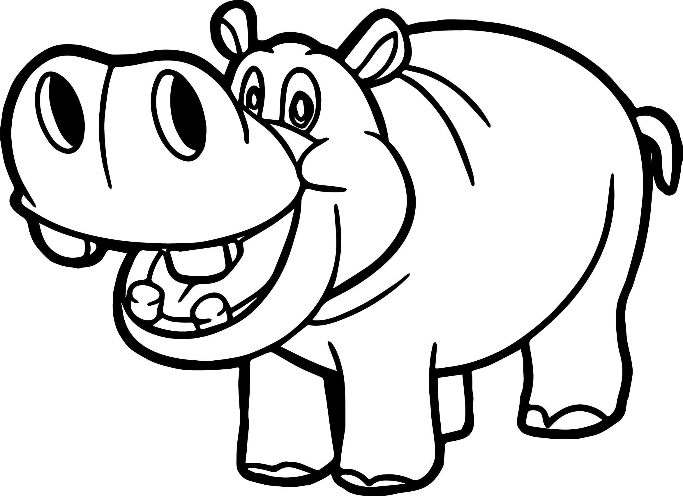 2345x1704 20 Awesome Hippo Coloring Pages Logo And Design Ideas