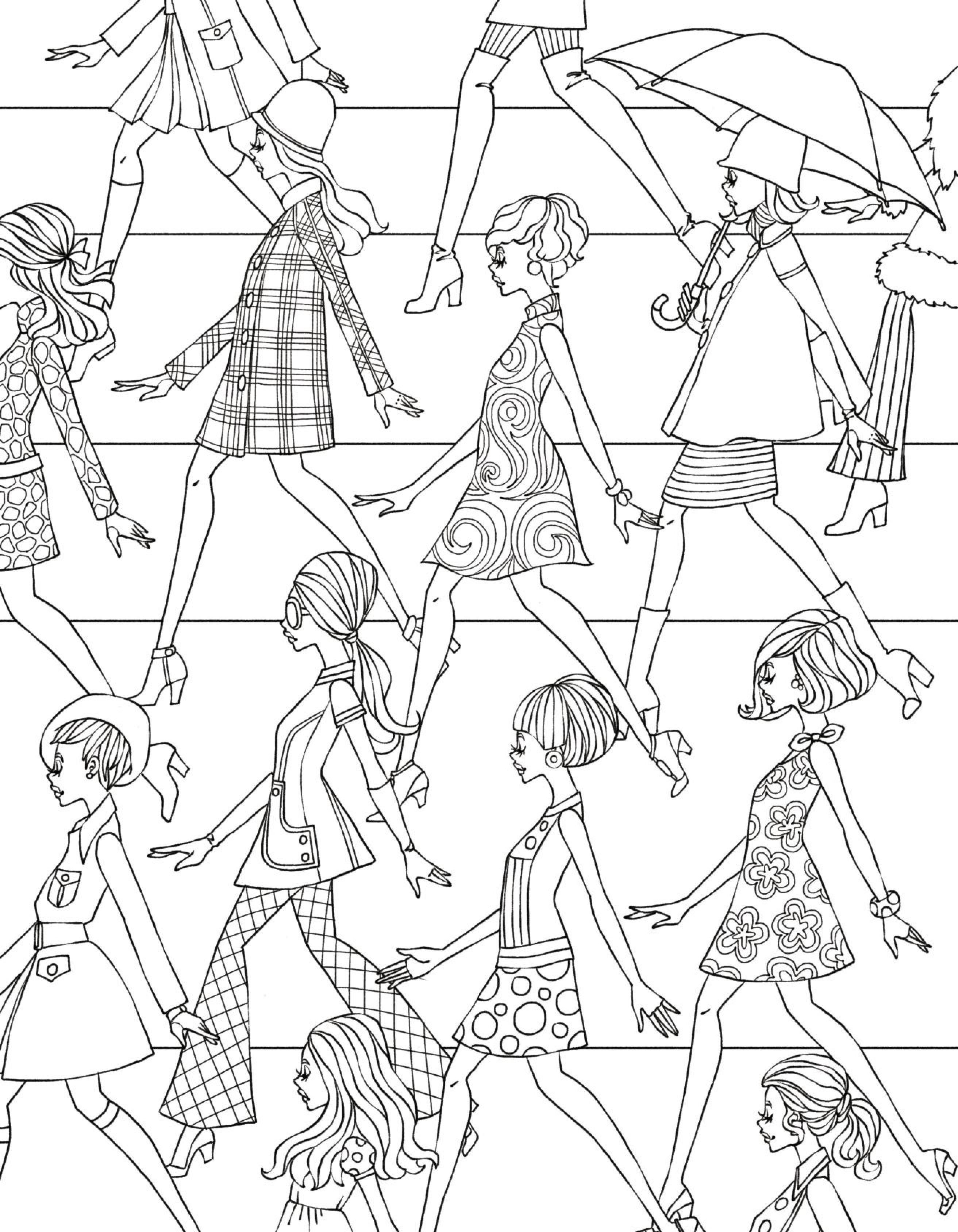 2625x3375 Fashion Coloring Page To Print Of Pages Tumblr Hipster