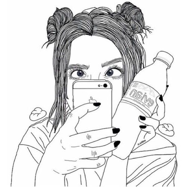 Hipster Girl Coloring Pages