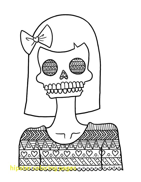 570x737 Hipster Coloring Pages