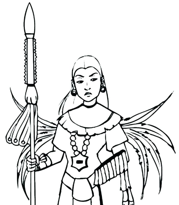 701x800 Hispanic Heritage Flags Coloring Pages Month Images Warrior Woman