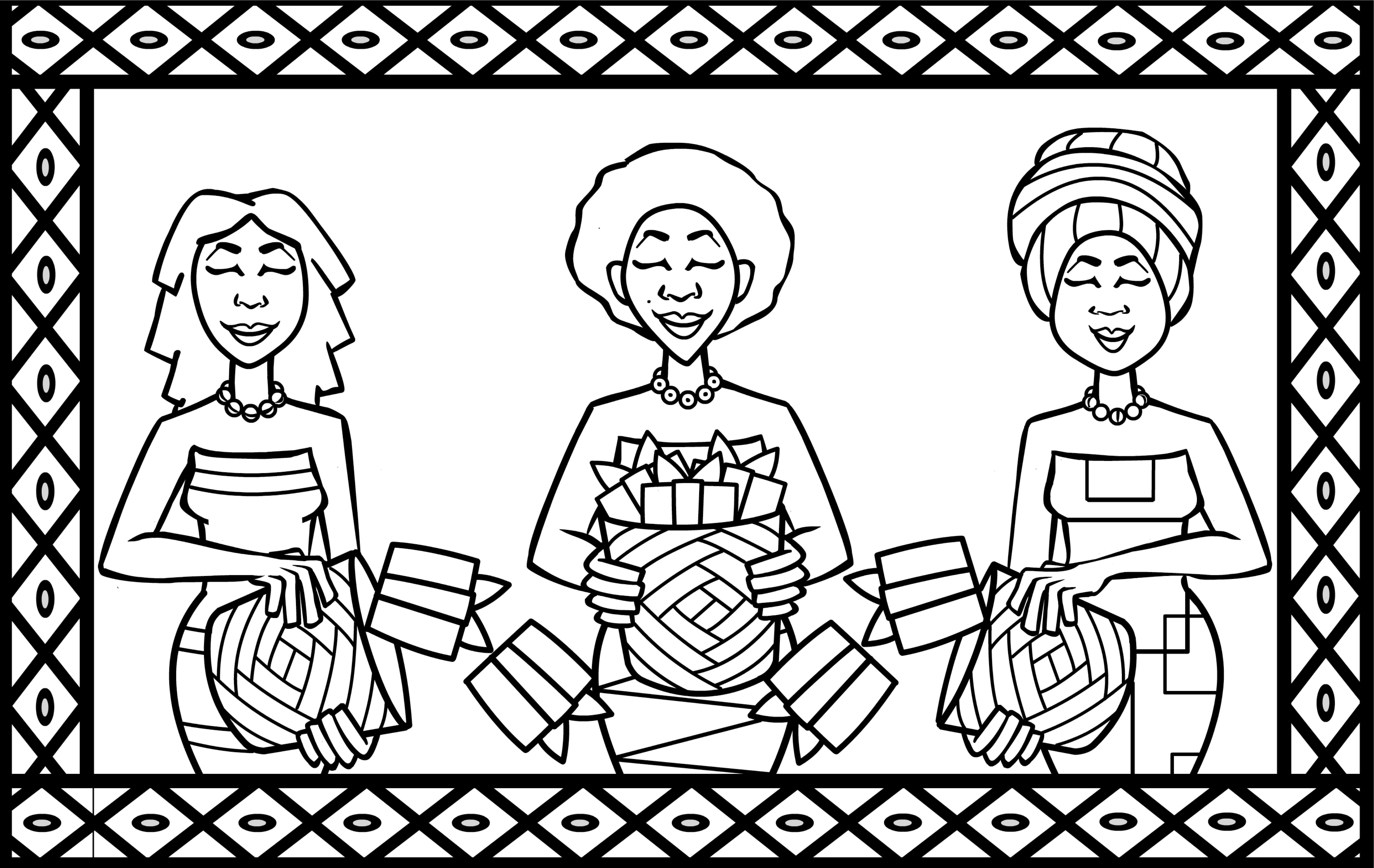 6596x4167 Hispanic Heritage Coloring Pages