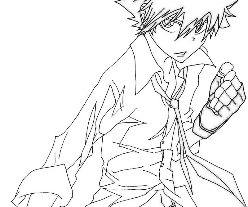 800x667 Hitman Reborn Coloring Pages
