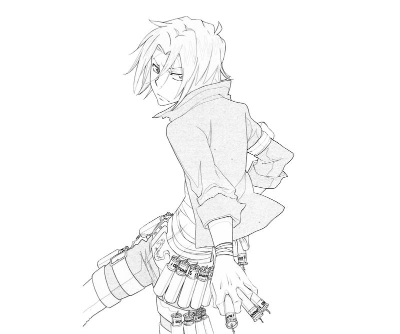 800x667 Katekyo Hitman Reborn Hayato Gokudera Weapon How Coloring