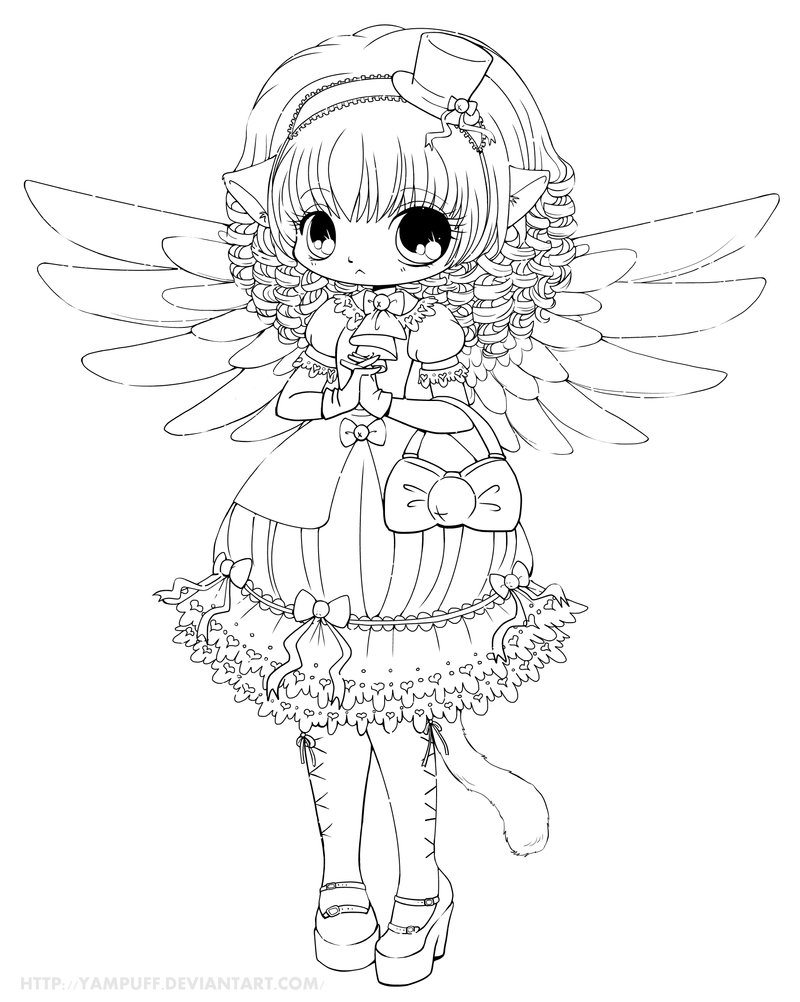 800x1002 Saika Lineart Commish By Yampuff On Digi Stamps