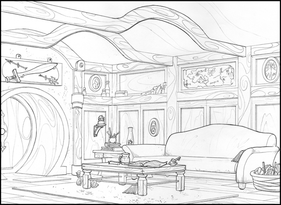 960x701 Get This Free The Hobbit Coloring Pages Online 36178 !