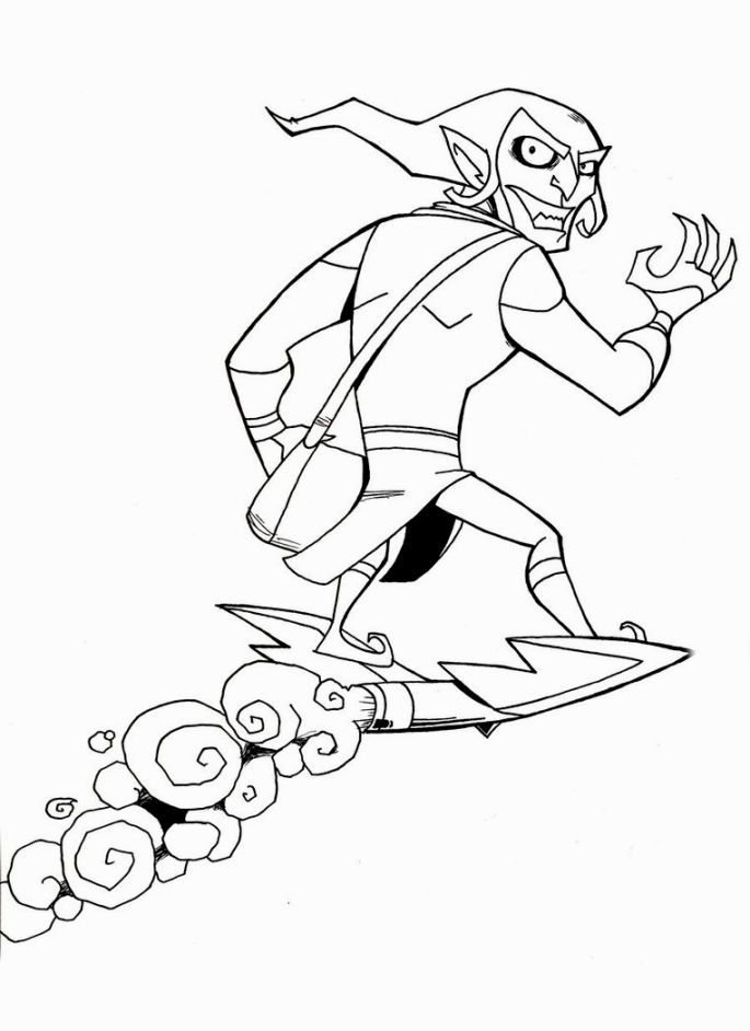 685x942 Green Goblin Coloring Page Coloring Pages Green Goblin