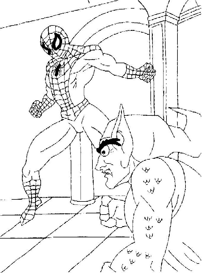 693x920 Beautiful Coloring Pages Of Spiderman And Green Goblin Adornment