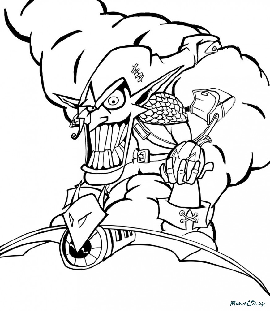 873x1005 Fantastic Coloring Pages Of Spiderman And Green Goblin Pictures