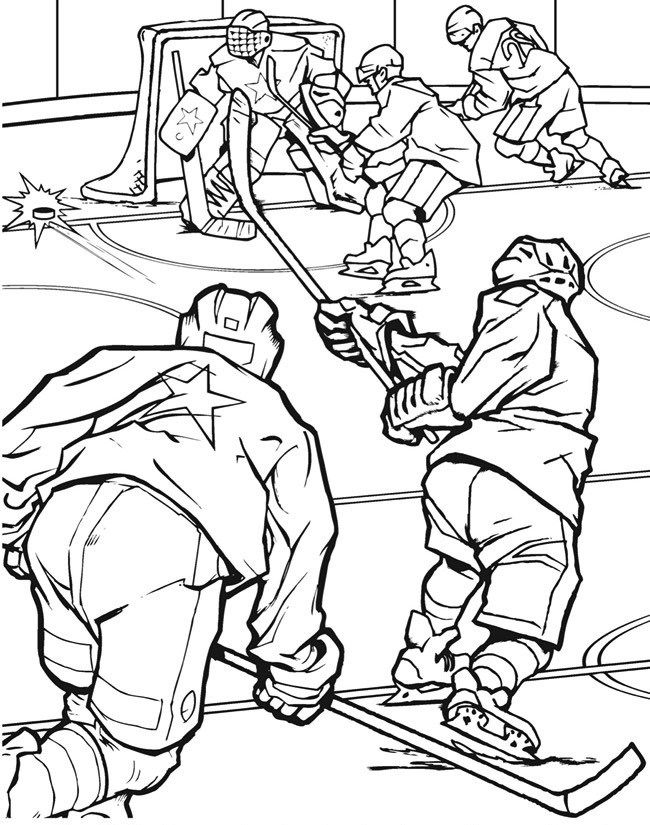 Hockey Coloring Pages