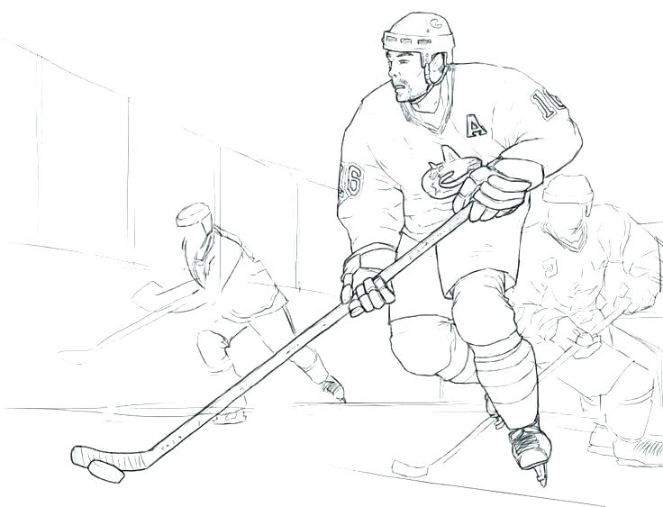 736x563 Ice Hockey Coloring Pages Coloring Pages Hockey Player Coloring