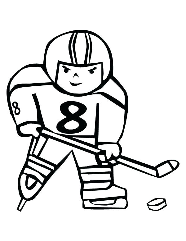 600x776 Idea Hockey Coloring Pages Or Hockey Color Pages Pro Ice Hard Nhl