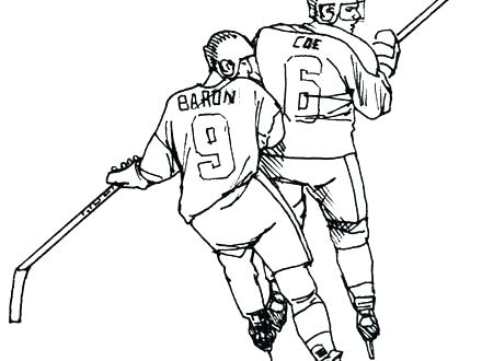 440x330 Nhl Coloring Pages Hockey Coloring Pages Plus Hockey Stick