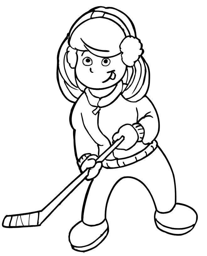 Hockey Coloring Pages Printable