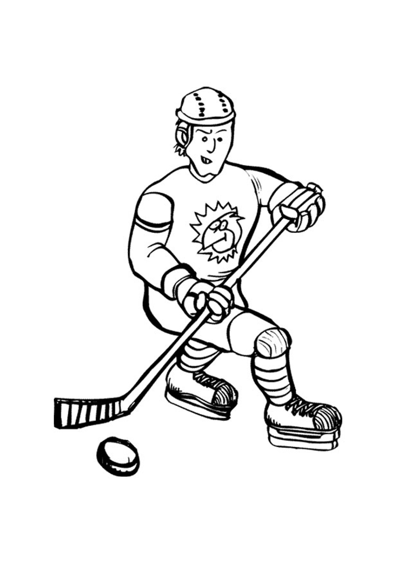 1308x1846 Peachy Design Ideas Hockey Coloring Pages Free Printable For Kids