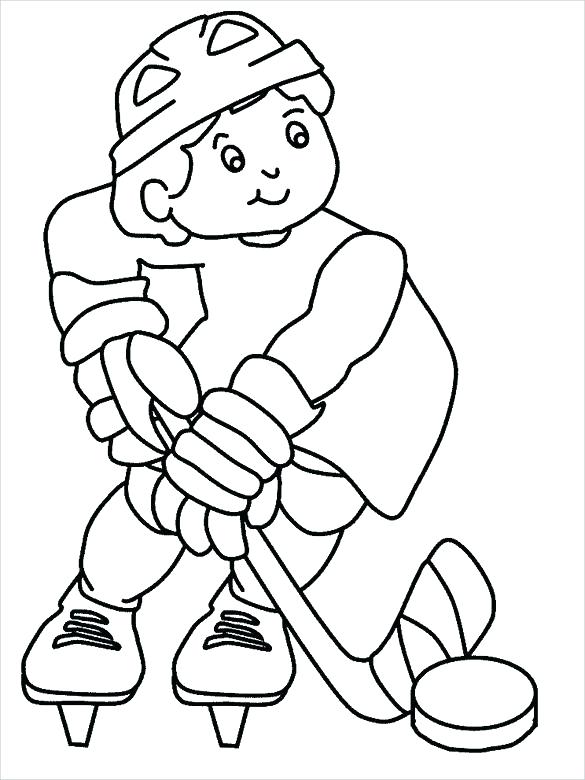 585x780 Hockey Coloring Page Hockey Coloring Pages