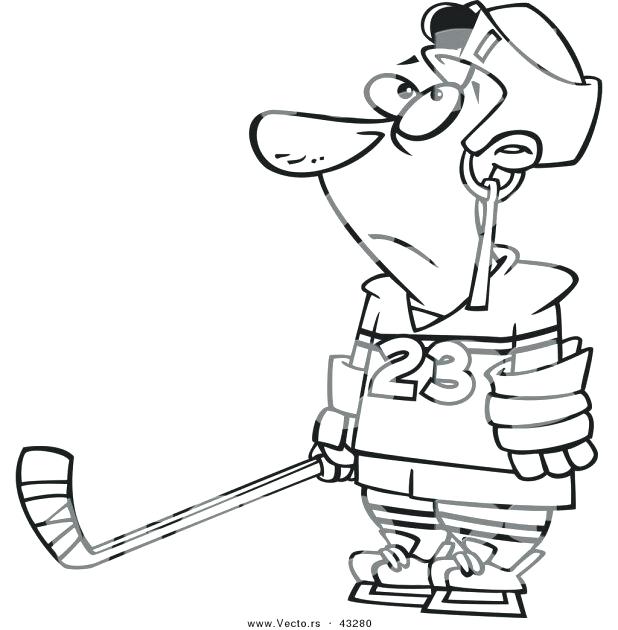 618x630 Hockey Goalie Coloring Pages Vector Of A Confused Cartoon Hockey