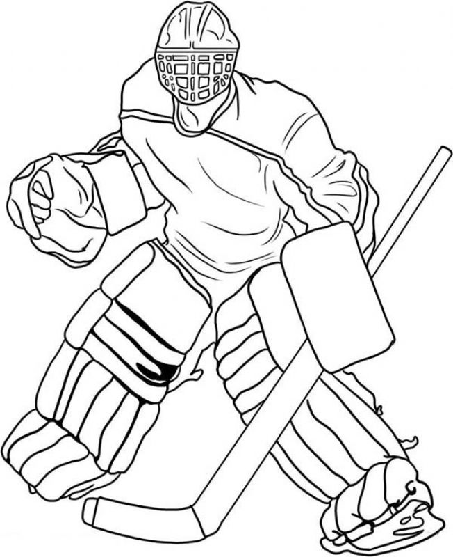 652x800 Free Pro Hockey Player Coloring Pages To Print Out Sports