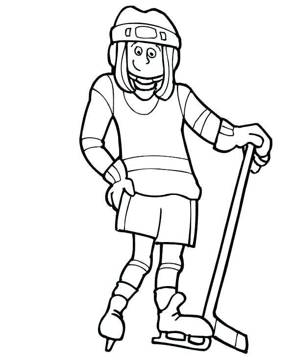 600x741 Hockey Coloring Page Impair.co
